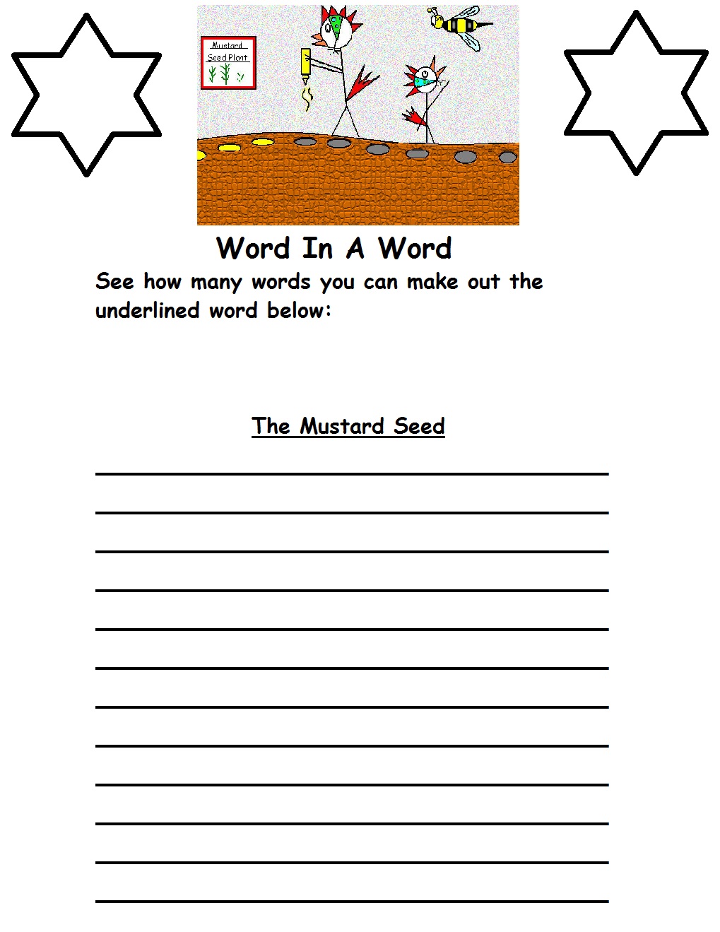 The Parable of the Mustard Seed Sunday School Lesson